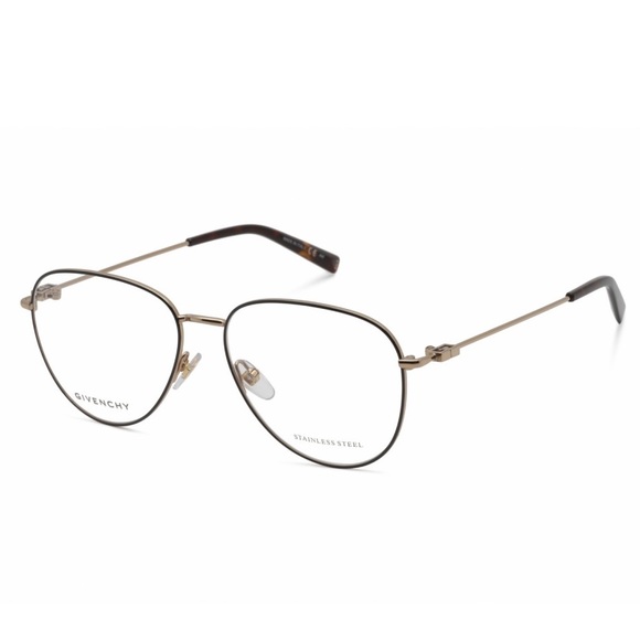 GIVENCHY BLACK/PALE GOLD/HAVANA OPTICAL UNISEX AVIATOR EYEGLASSES GV 0150 - Picture 3 of 6